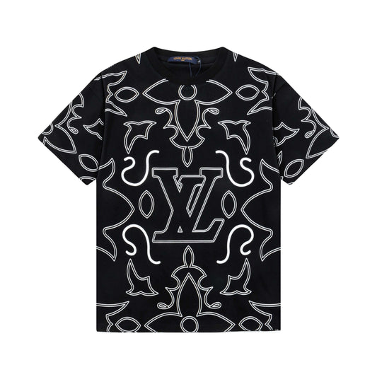 T-shirt à rayures imprimées