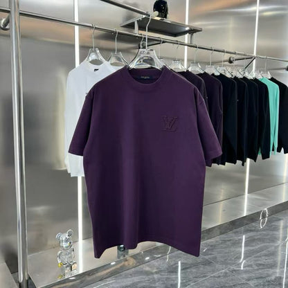 Small Front&Large Back Embroidered T-shirt