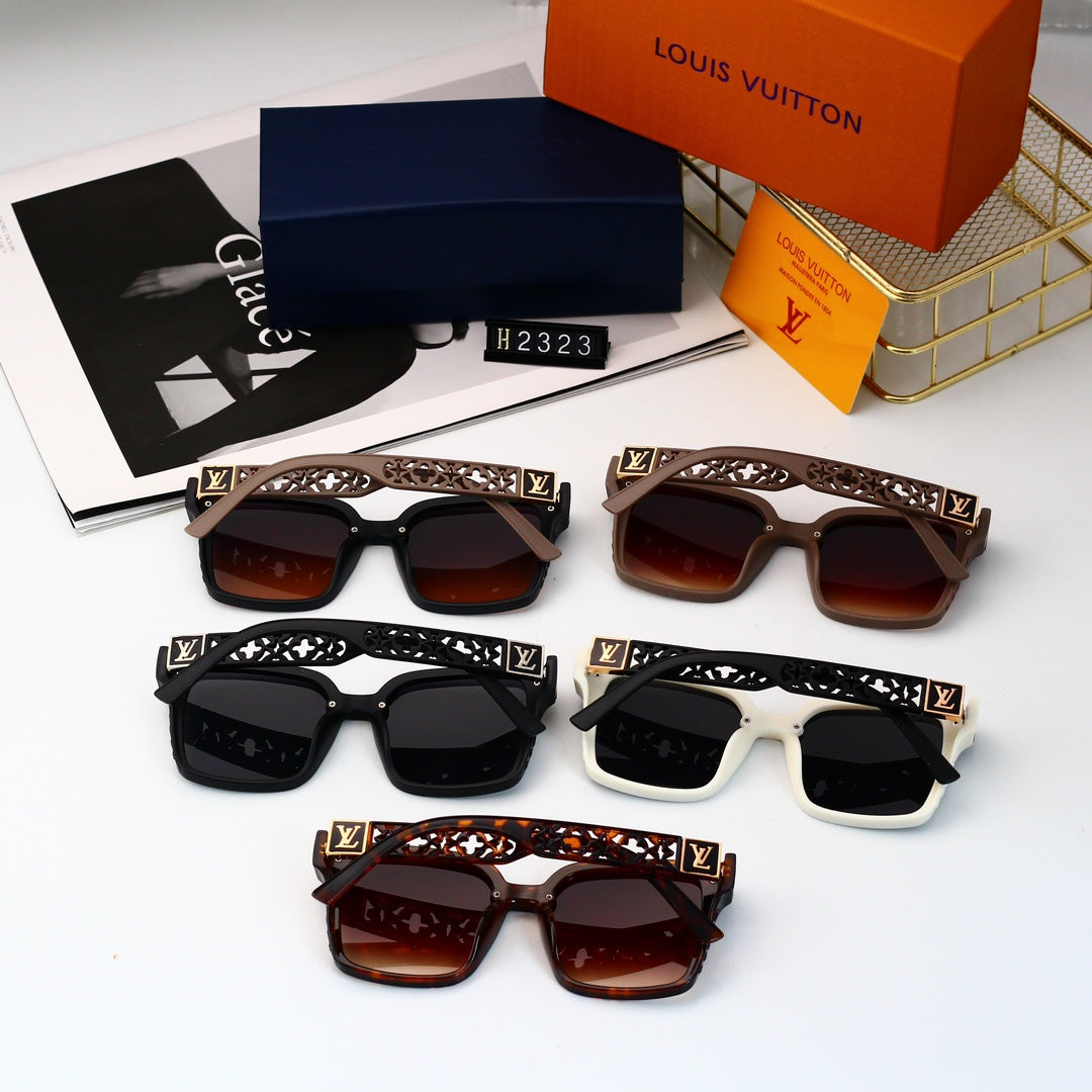 Gafas de sol huecas de gran tamaño y de moda