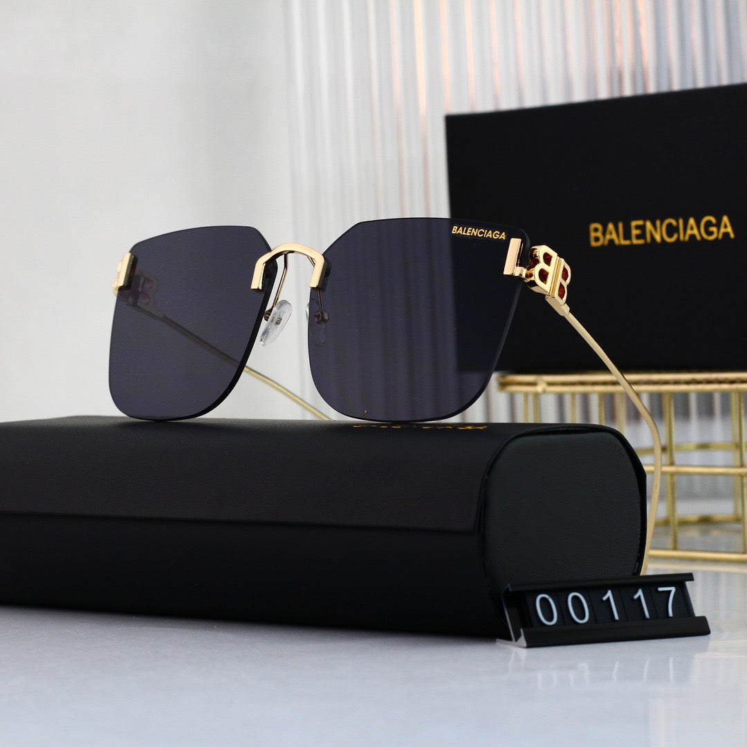 Gafas de sol de metal sin marco