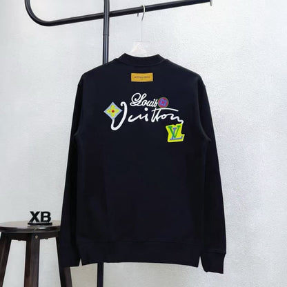 Front & Back Floral Embroidery Sweatshirt
