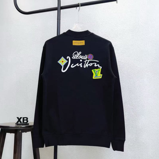 Front & Back Floral Embroidery Sweatshirt