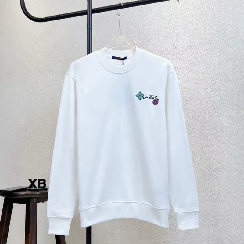 Front & Back Floral Embroidery Sweatshirt