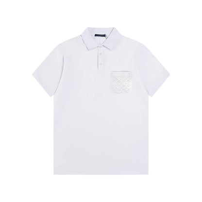 Camiseta polo con estampado de bolsillo