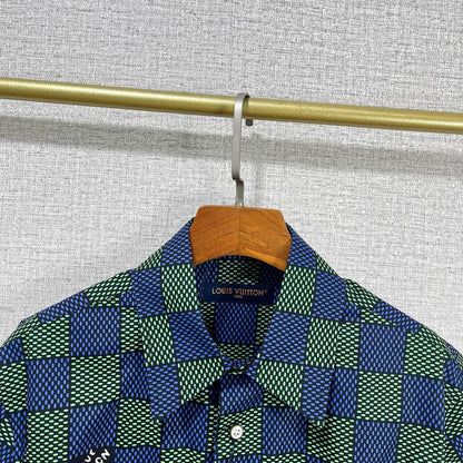 Chemise à manches courtes à imprimé intégral