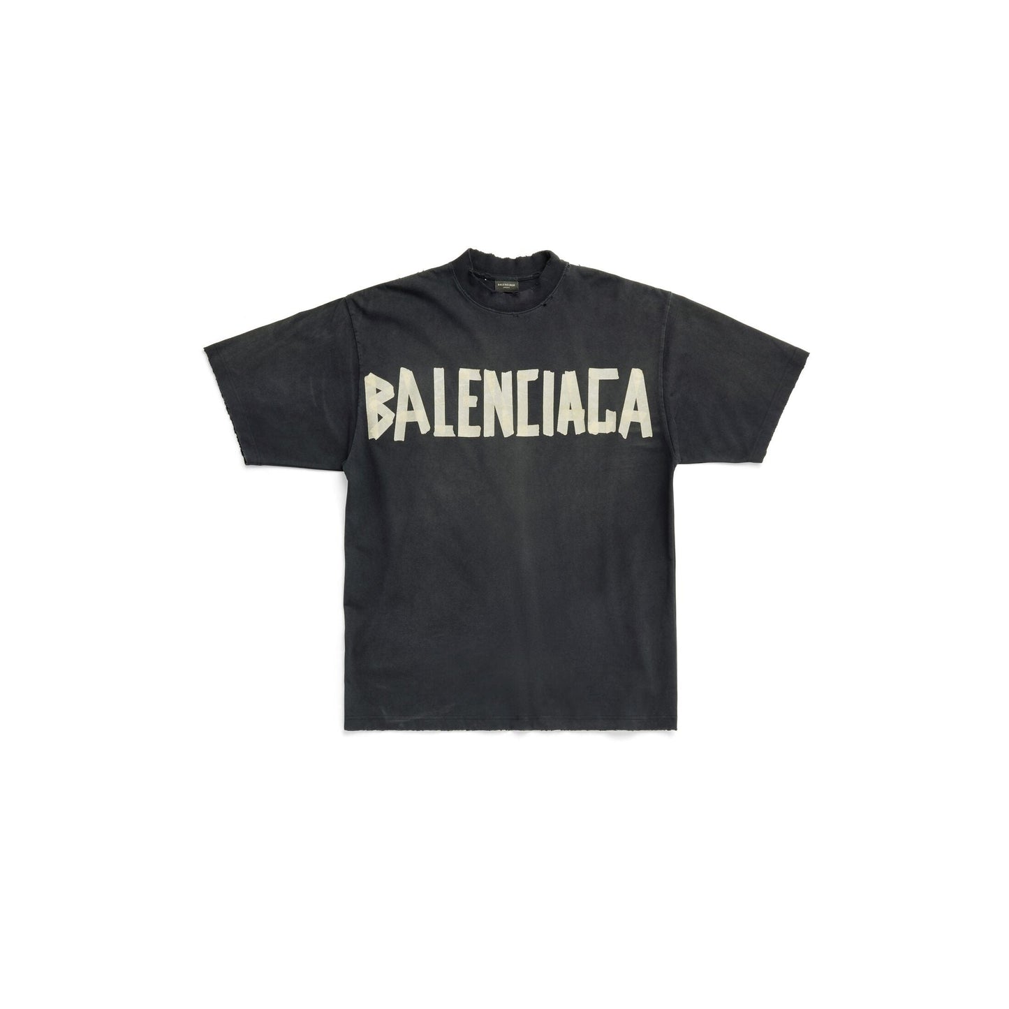 Camiseta con estampado de letras amarillas