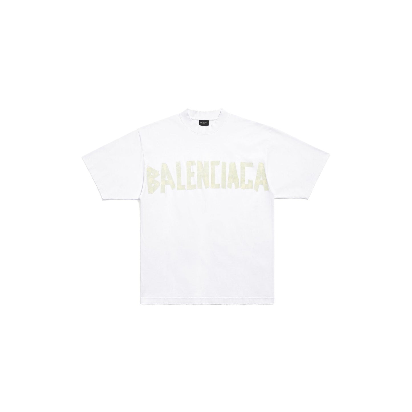 Camiseta con estampado de letras amarillas