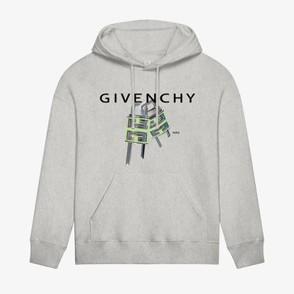 Sweat à capuche imprimé cadenas