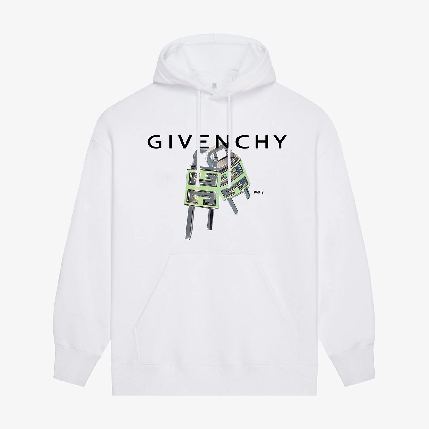 Sweat à capuche imprimé cadenas