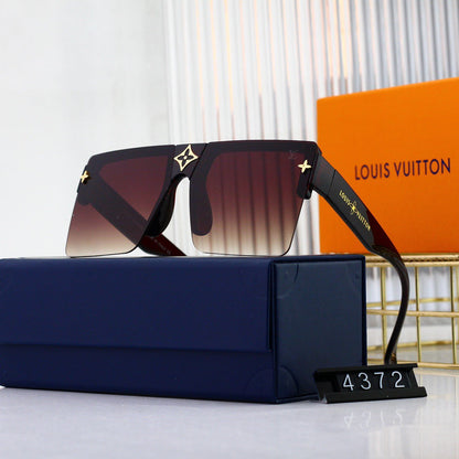 Gafas de sol de gran tamaño, modernas y sin montura