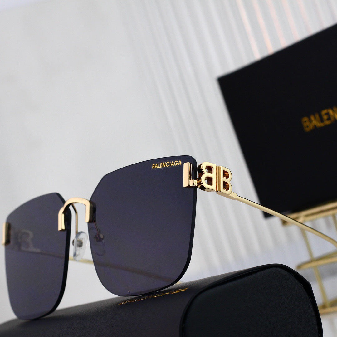 Gafas de sol de metal sin marco