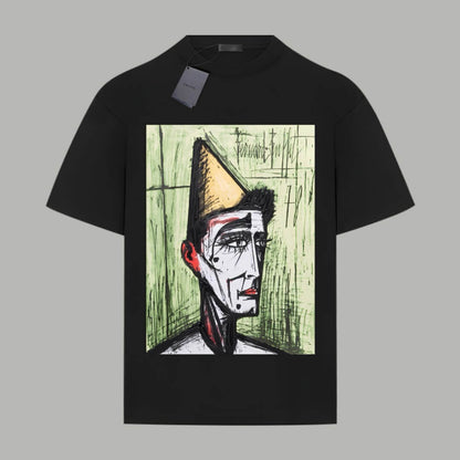 Camiseta de la serie de pintura al óleo francesa
