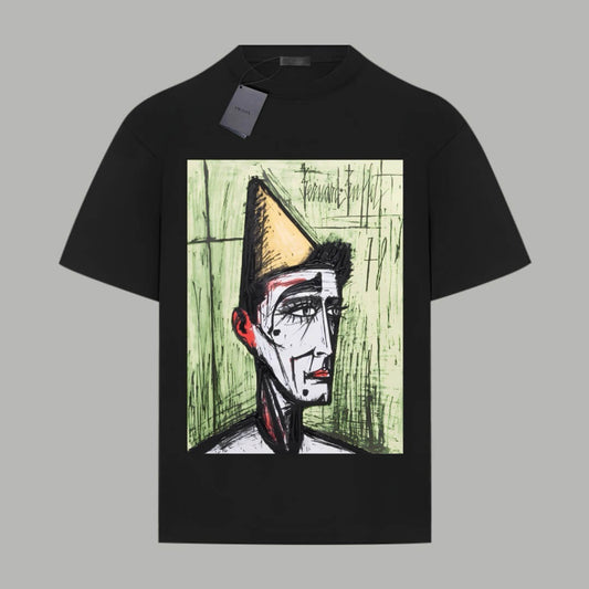 Camiseta de la serie de pintura al óleo francesa