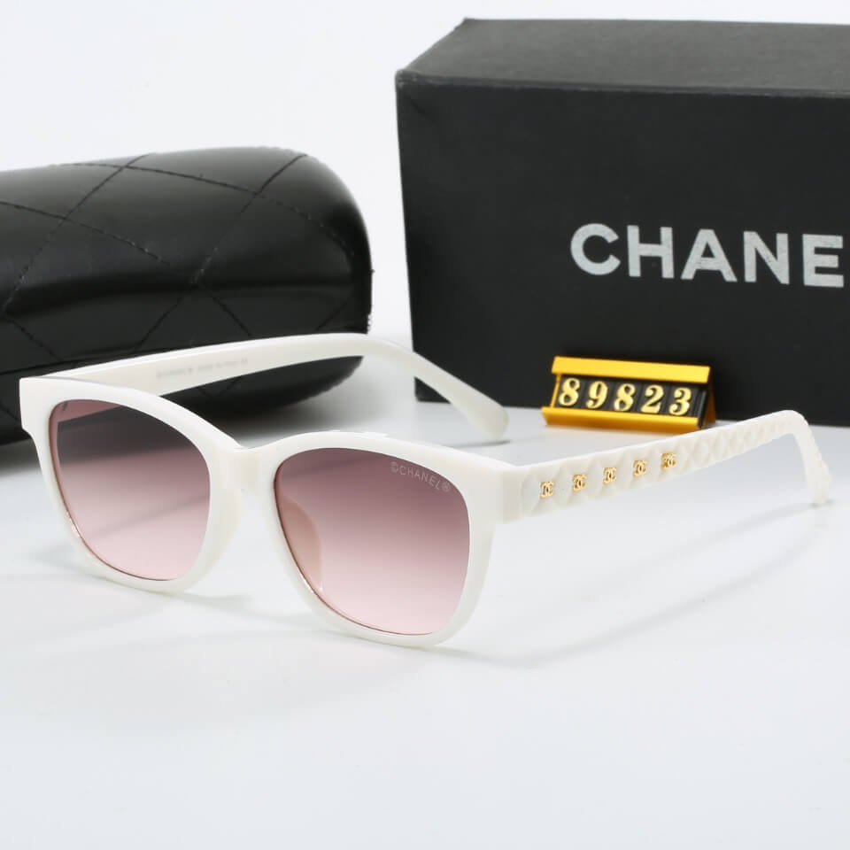Gafas de sol con patillas y diseño de diamantes de estilo elegante