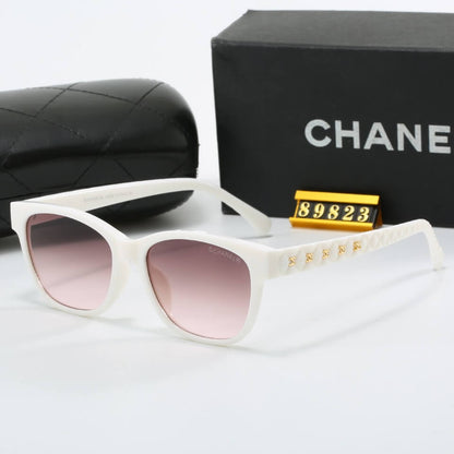 Gafas de sol con patillas y diseño de diamantes de estilo elegante