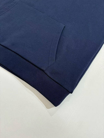 Blue Jacquard Lined Hoodie