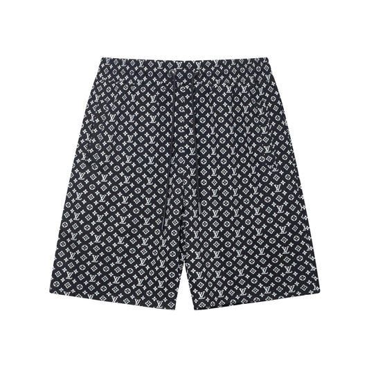 Short de plage classique à imprimé intégral