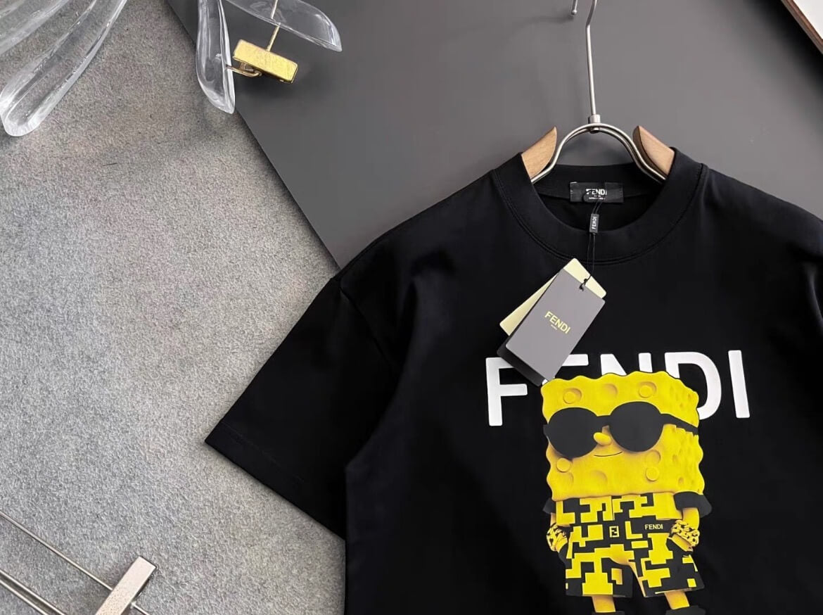 Camiseta con estampado de dibujos animados de Bob Esponja
