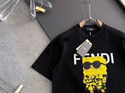 Camiseta con estampado de dibujos animados de Bob Esponja
