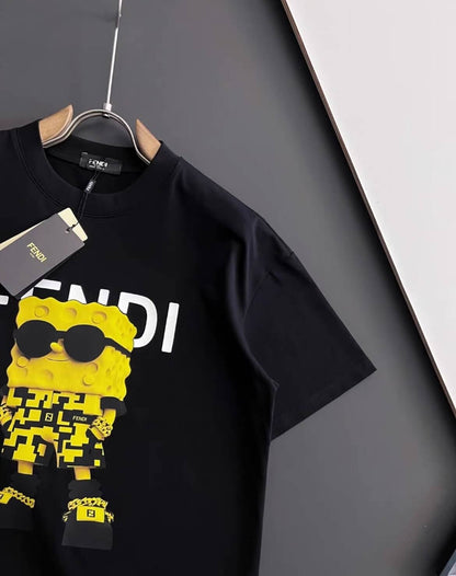 Camiseta con estampado de dibujos animados de Bob Esponja