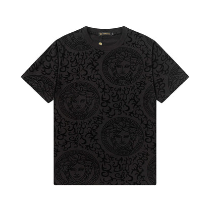 Camiseta jacquard con estampado facial completo