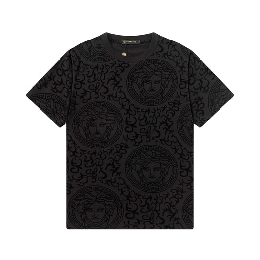 Camiseta jacquard con estampado facial completo