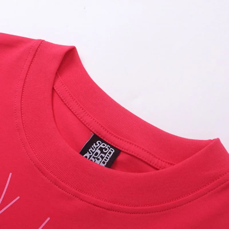Camiseta clásica rosa y negra