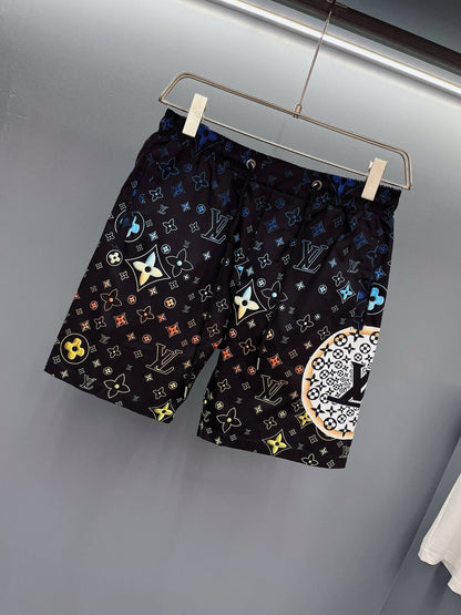 Shorts de playa con estampado completo de moda