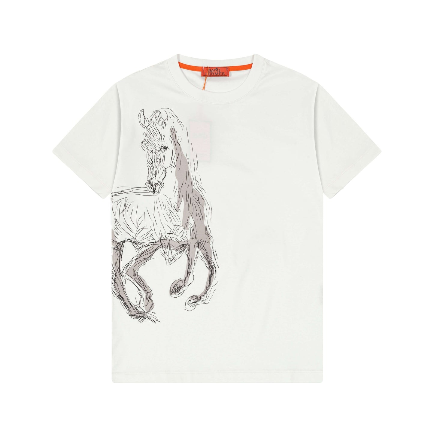 Camiseta con bordado de caballo