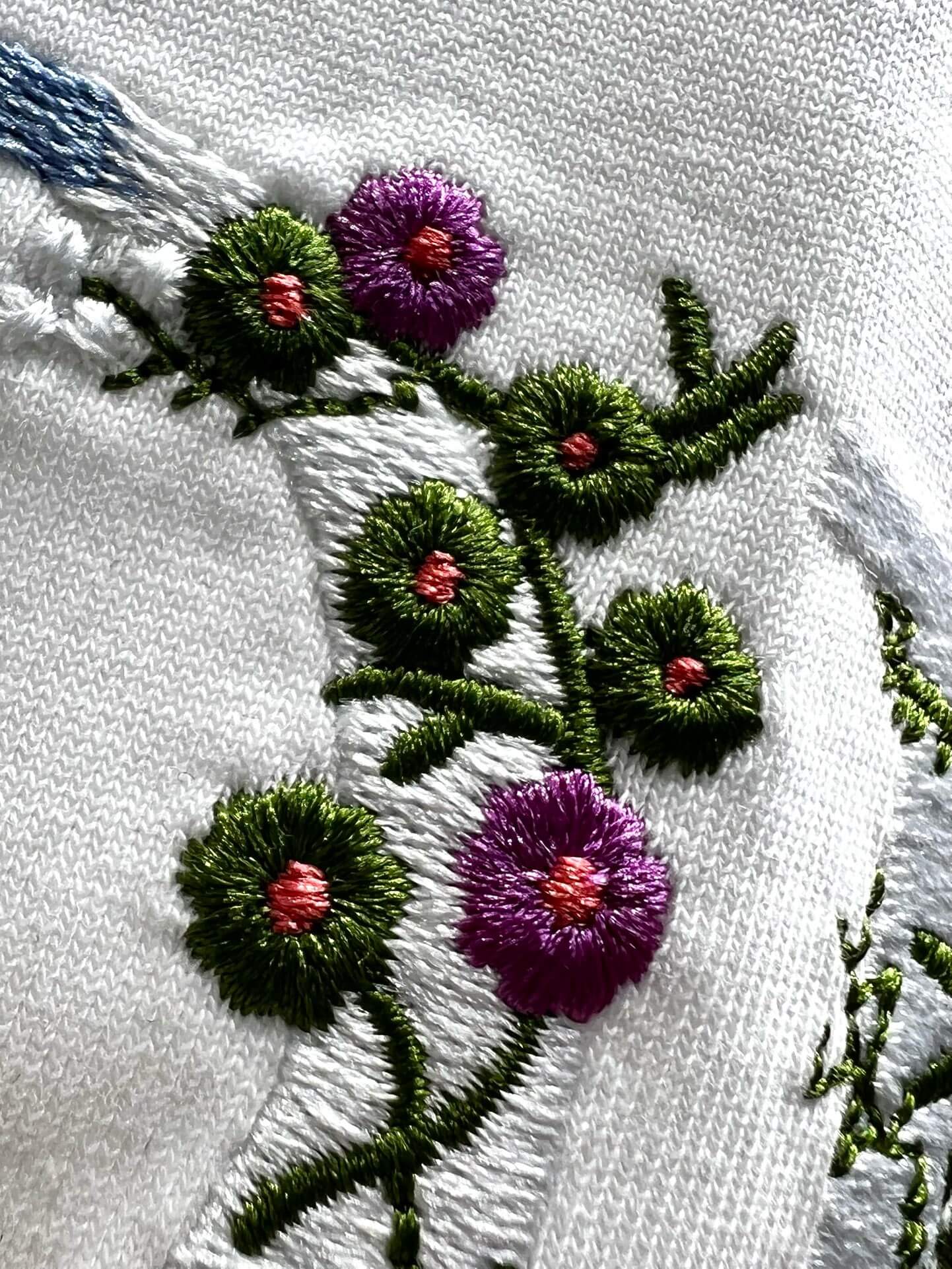 T-shirt à broderie florale