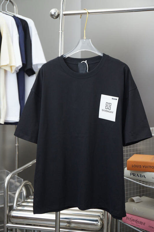 T-shirt à poche métallique avec lettres