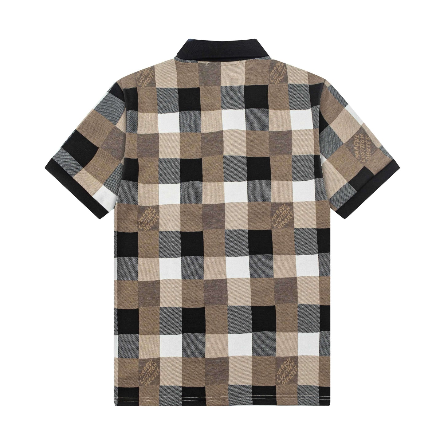 Polo à motif treillis