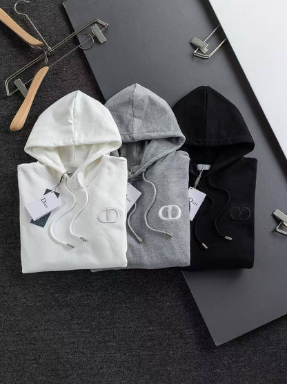 Classic Letter Embroidered Hoodie