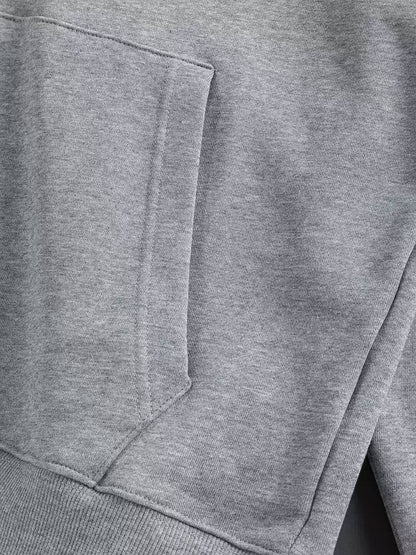 Classic Letter Embroidered Hoodie