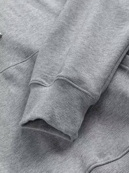 Classic Letter Embroidered Hoodie