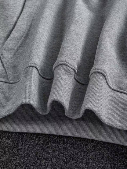 Classic Letter Embroidered Hoodie