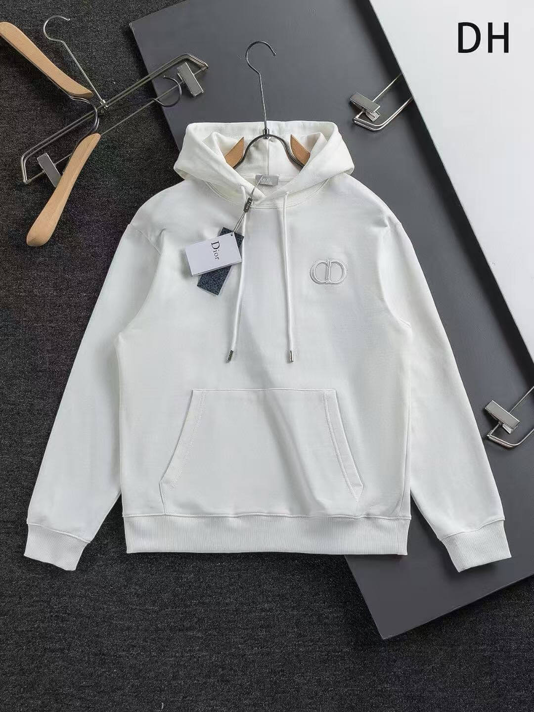 Classic Letter Embroidered Hoodie