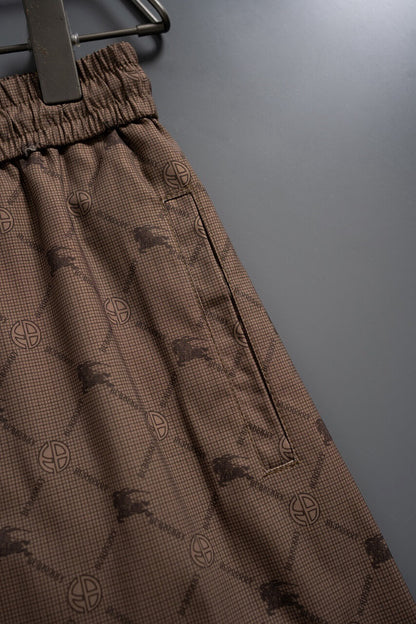 Short de plage marron