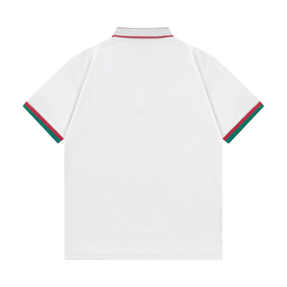 Camiseta polo de rayas bicolor