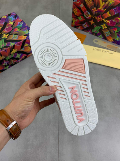 Zapatillas con cordones rosas