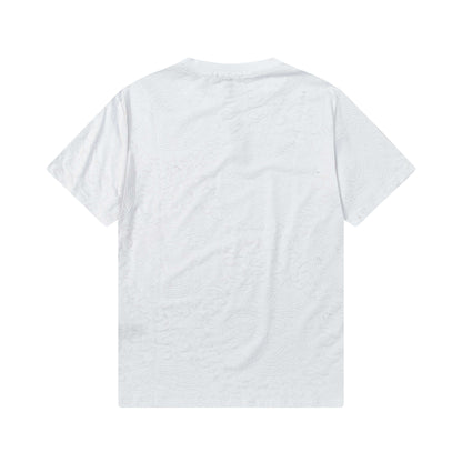 Camiseta jacquard con estampado facial completo