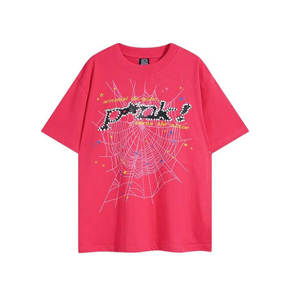 Camiseta clásica rosa y negra
