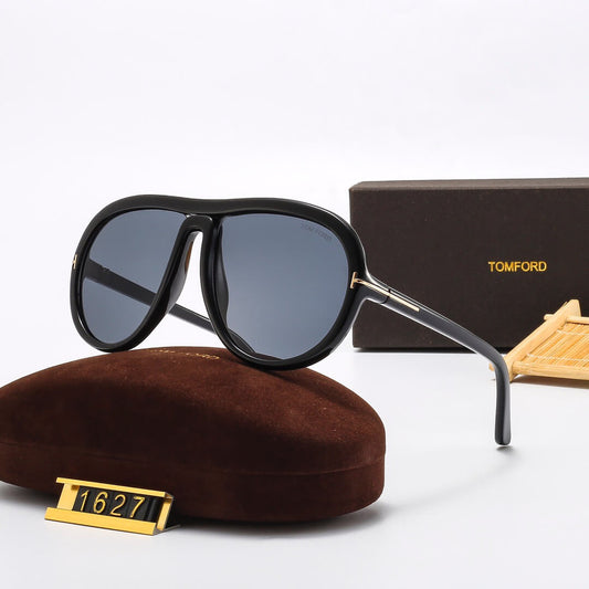 Lunettes de soleil décontractées à grande monture