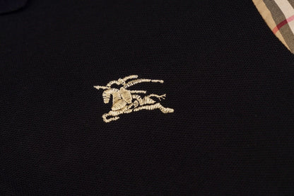 Polo à rayures marron