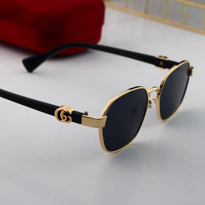 Gafas de sol vintage planas y ovaladas