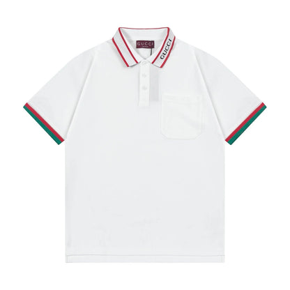 Camiseta polo de rayas bicolor
