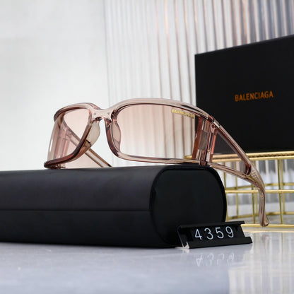 Gafas de sol curvas futuristas de montura completa