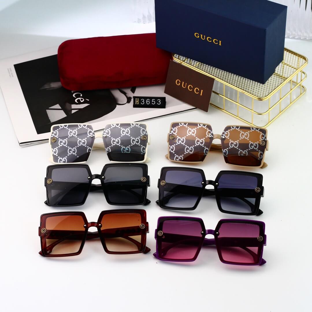 Lunettes de soleil carrées au design rétro moderne à monture complète