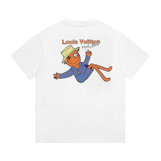 T-shirt blanc imprimé poupée