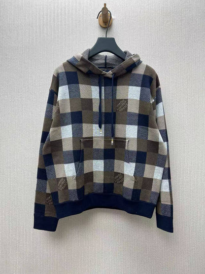 Plaid Design Hoodie